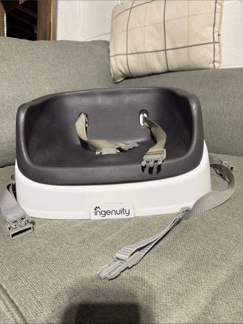 Ingenuity Kids Booster Seat - Gray & White